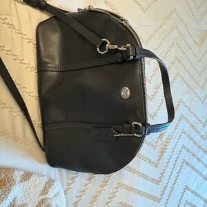 Elegant Black Leather Handbag